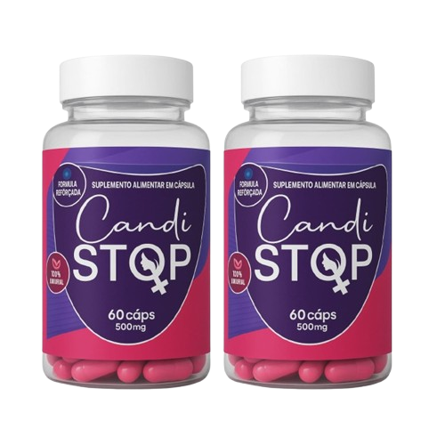 2 potes Candistop — tratamento de 2 meses